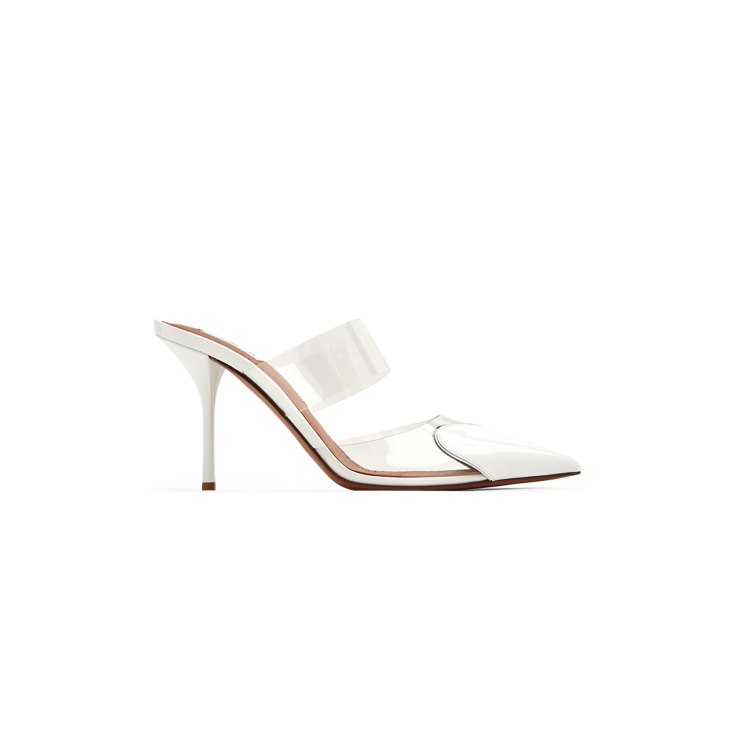 ALAÏA LE COEUR 90MM PATENT MULE AA3M053CK150-010